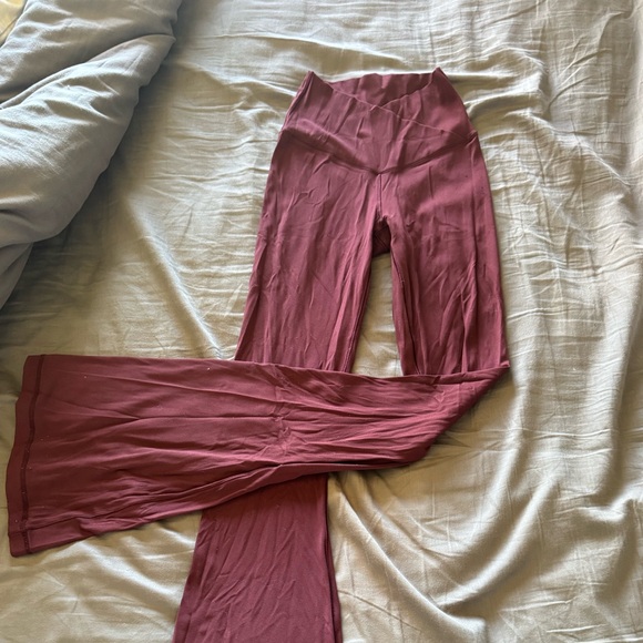 Aerie Dusty Rose Flare Pants - Picture 2 of 3